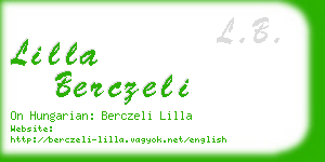 lilla berczeli business card